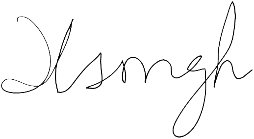 Signature of Professor Hemant Kumar Singh
